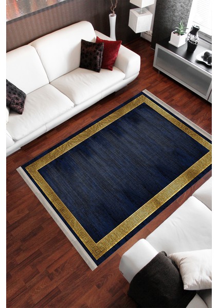 Kısa Saçaklı, Westa Serisi Yıkanabilir Kaymaz Taban Antibakteriyel Kilim MD-0088B