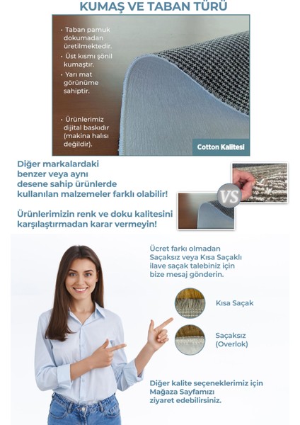 Homier Punto Kalitesi Yıkanabilir Kaymaz Taban Halı Ve Yolluk H-MD-0087