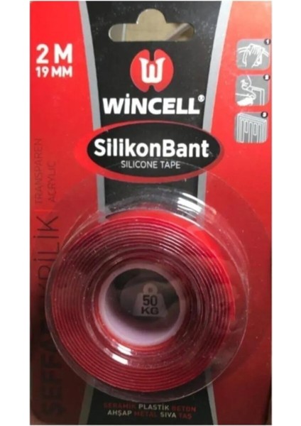 Silikon Çift Taraflı Bant 19MM x 2 mt TURK-CK-4039 - 1OL8207-2981