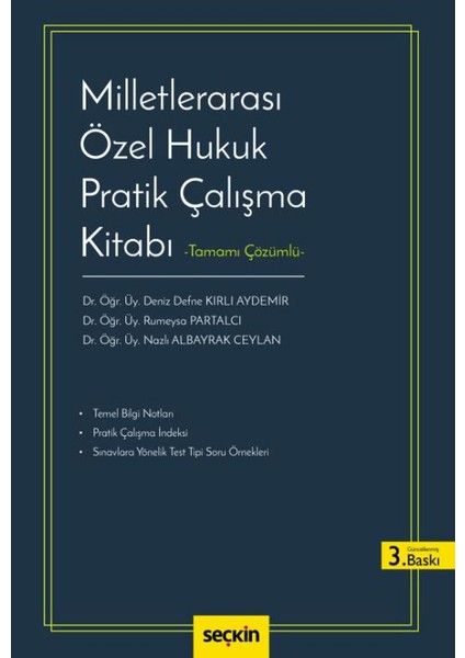 Milletlerarası Özel Hukuk Pratik Çalışma Kitabı - Nazlı Albayrak Ceylan