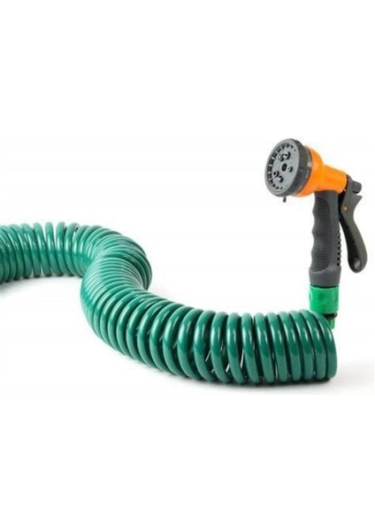30 Metre Spiral Hortum + 4 Fonksiyonlu Özel Sulama Tabancası (4767) - 1OL5044-1069