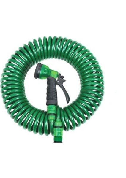 30 Metre Spiral Hortum + 4 Fonksiyonlu Özel Sulama Tabancası (4767) - 1OL5044-1069