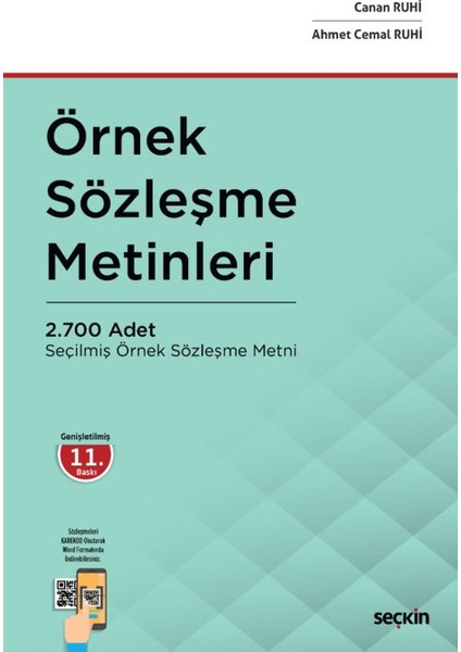 Örnek Sözleşme Metinleri - Ahmet Cemal Ruhi