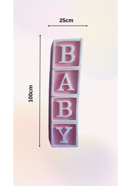 Strafor Baby Pembe Küp 25 cm modelleri