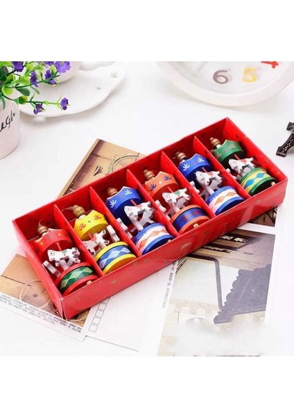 Merry Christmas Ahşap Atlı Karınca Atı Süsler Mini Güzel Ahşap Noel Yıl Başı