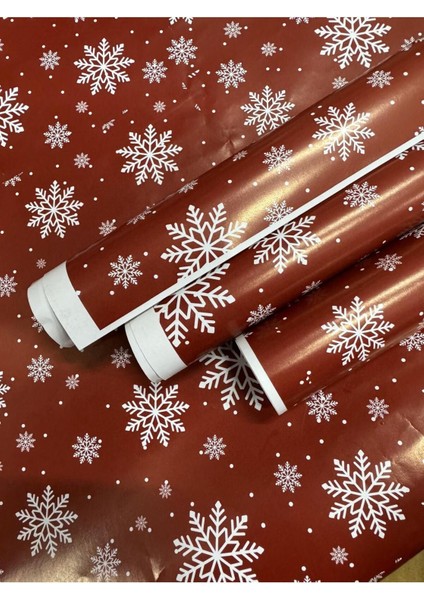 Yılbaşı Noel Hediye Paketleme Kağıdı 70X100 (5 Adet) Pelur Değil