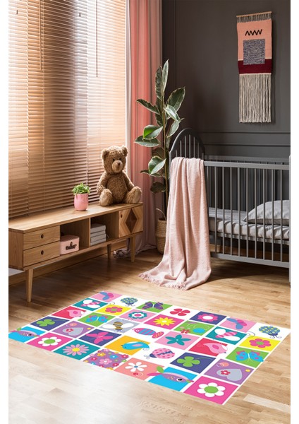 Homier Punto Kalitesi Yıkanabilir Kaymaz Taban Halı Çocuk Odası H-CK-10084A