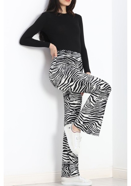 Desenli Ispanyol Pantolon Zebra