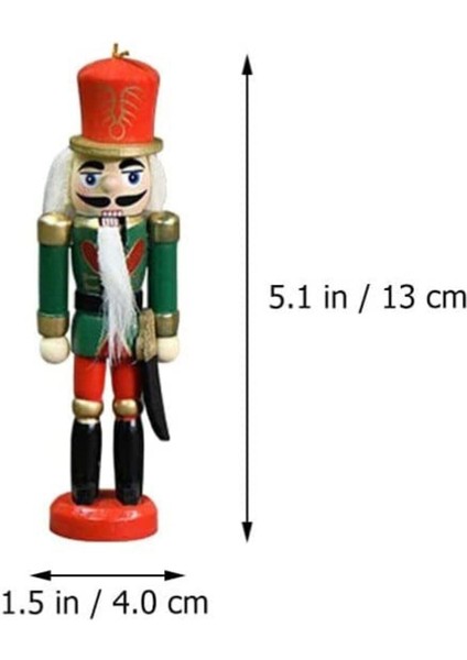 Yılbaşı Noel Süsleme 6lı Kurşun Asker, 13CM Fındıkkıran Tahta Adam Asker Retro Ahşap Adam Süs fırsatları