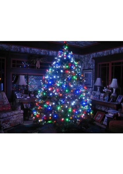 10MT Rgb 100 LED Fişli Noel Parti Yılbaşı Ağaç Dekoratif Aydınlatma Lambası Animasyonlu Süsleme fırsatları