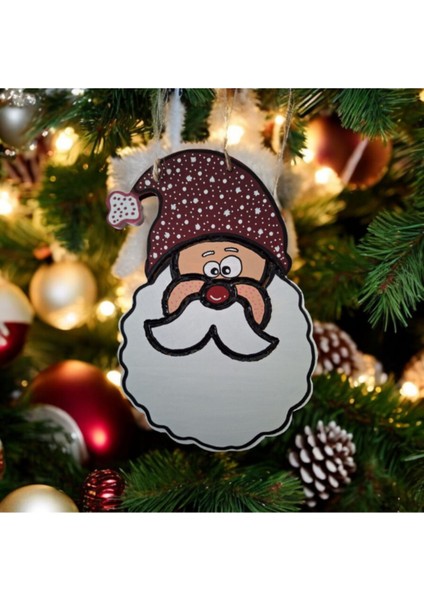 Yılbaşı Konsepti Noel Baba Dekor Tasarım Süs - Yılbaşı Ağacı Konsept Süs - Noel Baba Çam Ağacı Süsü