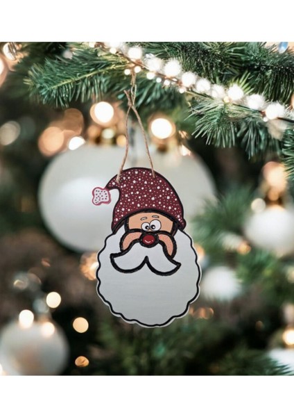 Yılbaşı Konsepti Noel Baba Dekor Tasarım Süs - Yılbaşı Ağacı Konsept Süs - Noel Baba Çam Ağacı Süsü