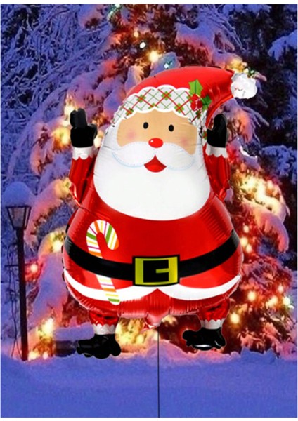 Markt Yılbaşı Gülen Noel Baba Folyo Balon 1 Adet