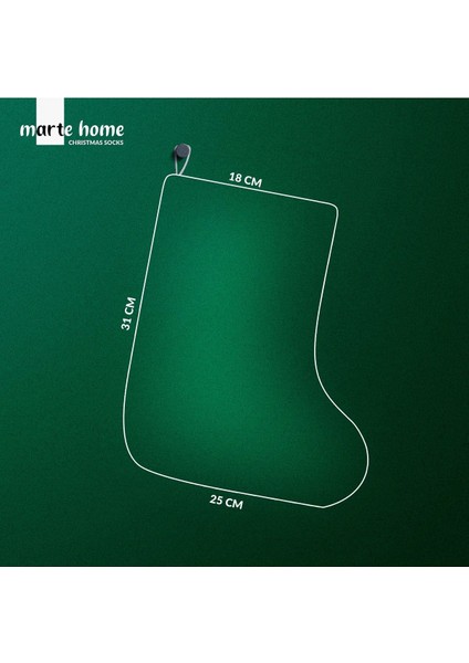 Yılbaşı & Christmas Desenli Dekoratif Hediye Kesesi Noel Çorabı fiyatları
