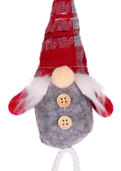 Kırmızı Gri Cüce Noel Dekor 6X5X30CM fiyatları