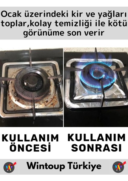 Premium Dayanıklı Uzun Ömürlü Kolay Temizlenebilir Kare Alüminyum Folyo 4 Adet