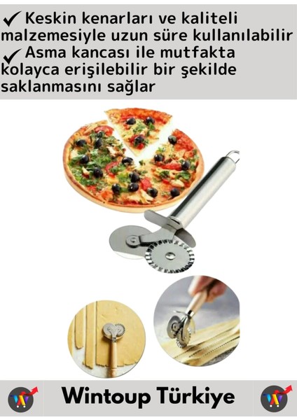 Yüksek Kaliteli Uzun Ömürlü Çift Taraflı Pizza Hamur Kesme Doğrama Şekillendirme Dilimleme Bıçağı