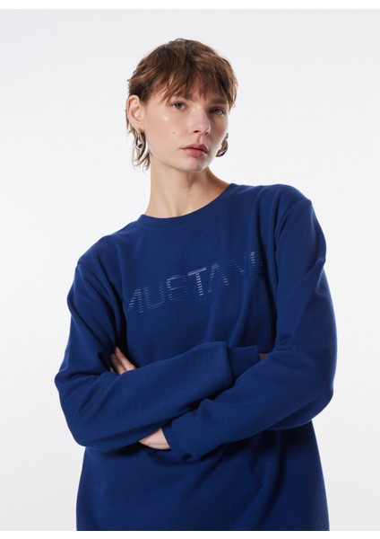 Bisiklet Yaka Lacivert Erkek Sweatshırt M4WM-SWT-1819 modelleri