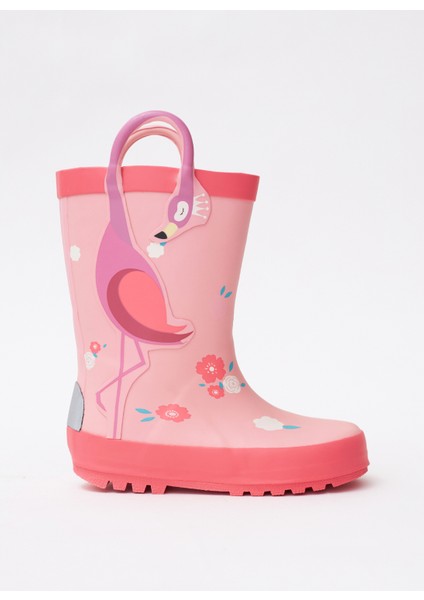 Pembe Kız Çocuk Yağmur Botu