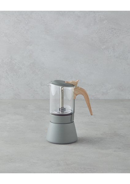 Corazon Paslanmaz Çelik 4 Cup Moka Pot 160 ml Yeşil