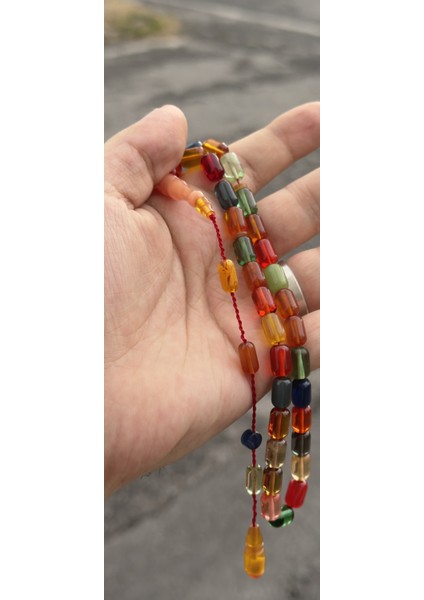 Yeşil Tespih Atölyesi Imzalı Kapsül Kesim Orijinal Sıkma Kehribar 6.5X10MM Tespih - Bonibon Standart fiyatları