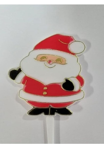 Yılbaşı Pasta Süsü Noel Baba Pasta Süsü