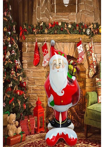 Noel Baba Ayakta Duran Folyo Balon Yeni Yıl Kutlama Dekor Süsleme Balonu fiyatları