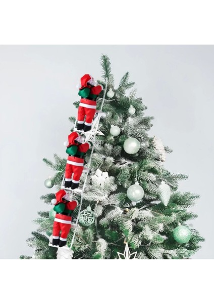 Merdiven Tırmanan Noel Baba 95CM 3'lü