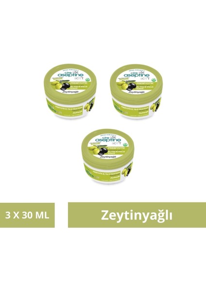 Soft Zeytinyağlı Nemlendirici Pürüzsüzleştirici Prebiyotikli Krem 30 ml x 3 Adet