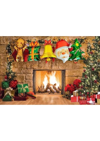 Yılbaşı Partisi Noel Baba Çam Ağacı Folyo Balon Set fiyatları