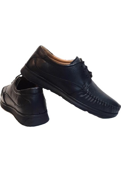 FTH03 Siyah Deri Kaymaz Bağacaklı Erkek Ayakkabı fiyatları