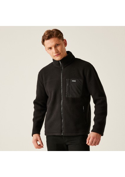 Frankie Borg Fleece Erkek Polar-Siyah fırsatları