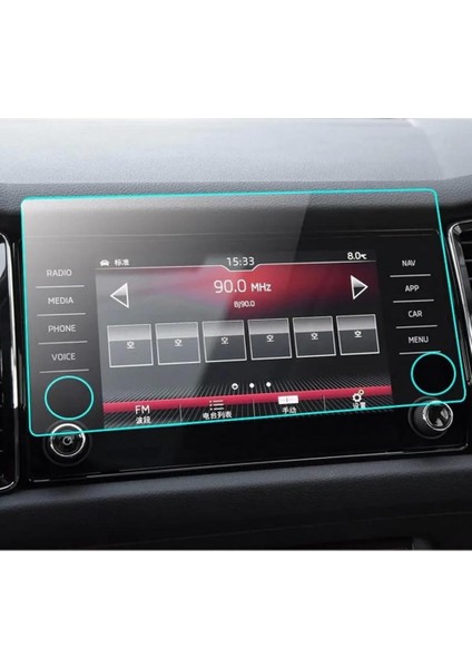 Skoda Kodiaq Ekran Koruyucu 8 Inç Multimedya Nano Şeffaf fırsatları