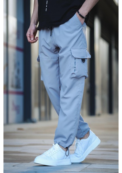 Tiziano Kort Paraşüt Düz Ipli Paça Kargo Cepli Erkek Eşofman Alt