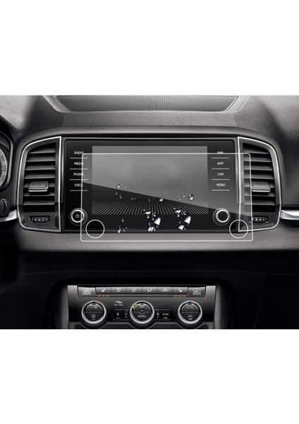 Skoda Kodiaq Mat Ekran Koruyucu 8 Inç Multimedya Şeffaf fırsatları