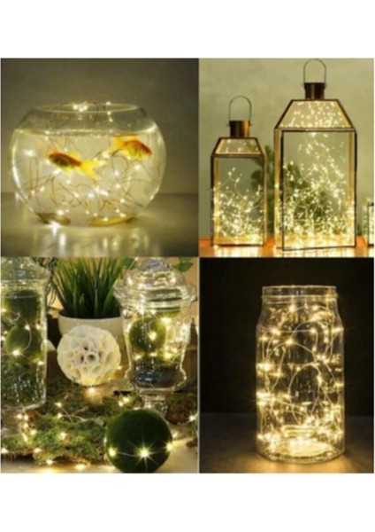 10MT Peri Günışığı 100 LED Pilli Noel Parti Yılbaşı Ağaç Dekor Aydınlatma Lamba Animasyonlu Süsleme modelleri