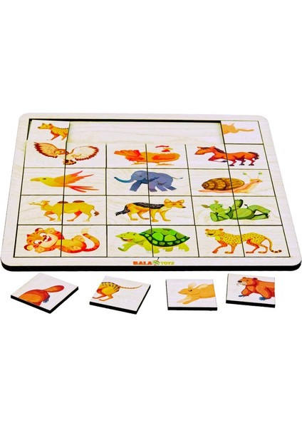 Kodlamaya Giriş Hayvanlar Eşleştirme Puzzle