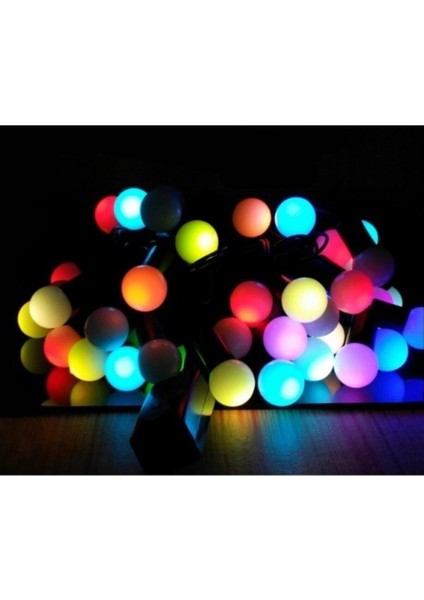 10m Renkli Led Işık Seti, Noel ve Yılbaşı Dekorasyonu, Animasyonlu, Beyaz renk