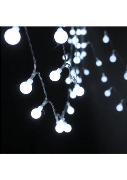 10m Renkli Led Işık Seti, Noel ve Yılbaşı Dekorasyonu, Animasyonlu, Beyaz renk