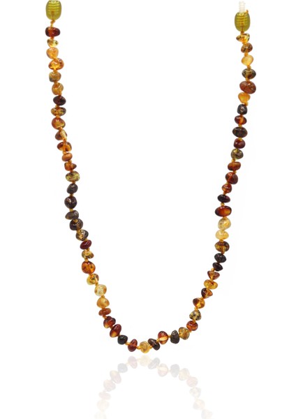 Fosilli Ukrayna Damla Kehribar Çocuk Kolyesi 201023497