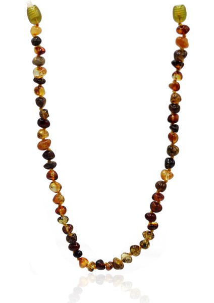 Fosilli Ukrayna Damla Kehribar Çocuk Kolyesi 201023495