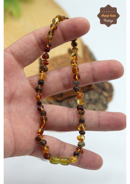 Fosilli Ukrayna Damla Kehribar Çocuk Kolyesi 201023495 modelleri