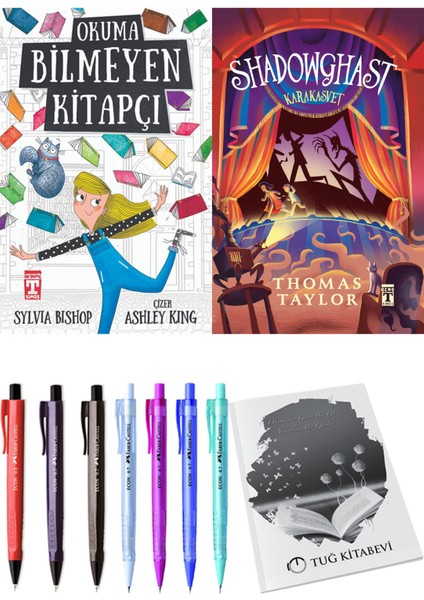 Shadowghast Karakasvet ve Okuma Bilmeyen Kitapçı 2'li Set - Kalem
