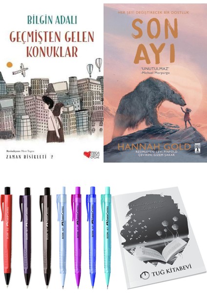 Son Ayı ve Zaman Bisikleti 2 Geçmişten Gelen Konuklar 2'li Set - Kalem
