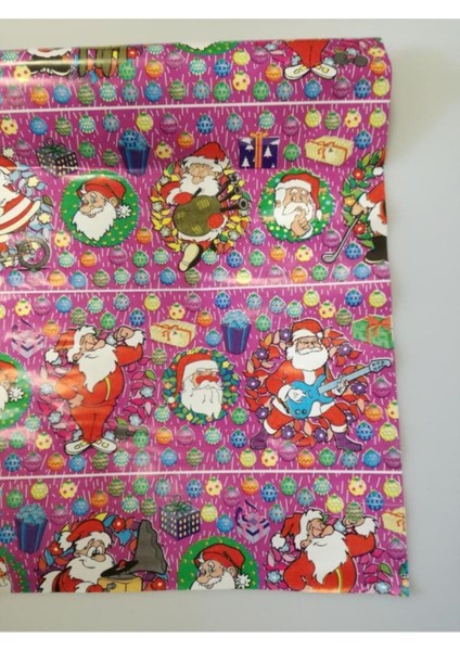 Yılbaşı Hediye Kağıt Noel Baba Pembe( 1 Adet)