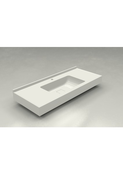 Calia 500 x 1200 mm Etajerli Akrilik Banyo Lavabosu