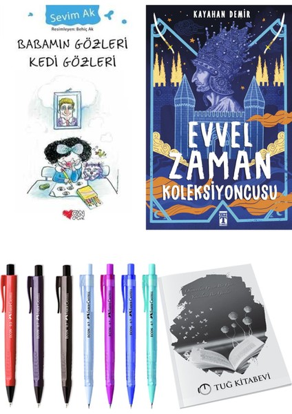 Evvel Zaman Koleksiyoncusu ve Babamın Gözleri Kedi Gözleri 2'li Set - Kalem