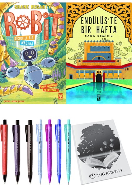 Endülüs'te Bir Hafta ve Robit 3 Gıcırtılı Bir Macera 2'li Set - Kalem