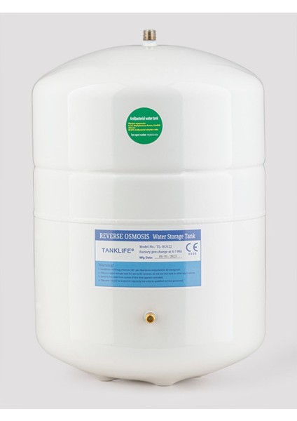 2.2 Galon 8 Litre Metal Nsf Onaylı Su Arıtma Tankı