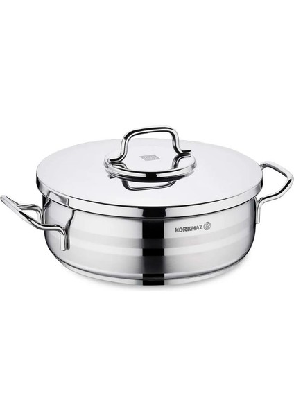 Astra2 Dayanıklı Kısa Tencere 24X8 cm A2034